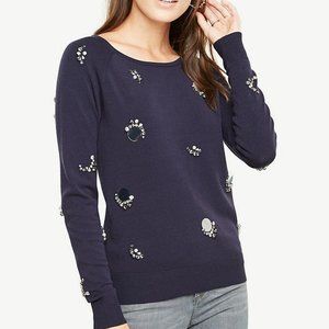 🌸3/$40 Ann Taylor Embellished Mirror Top